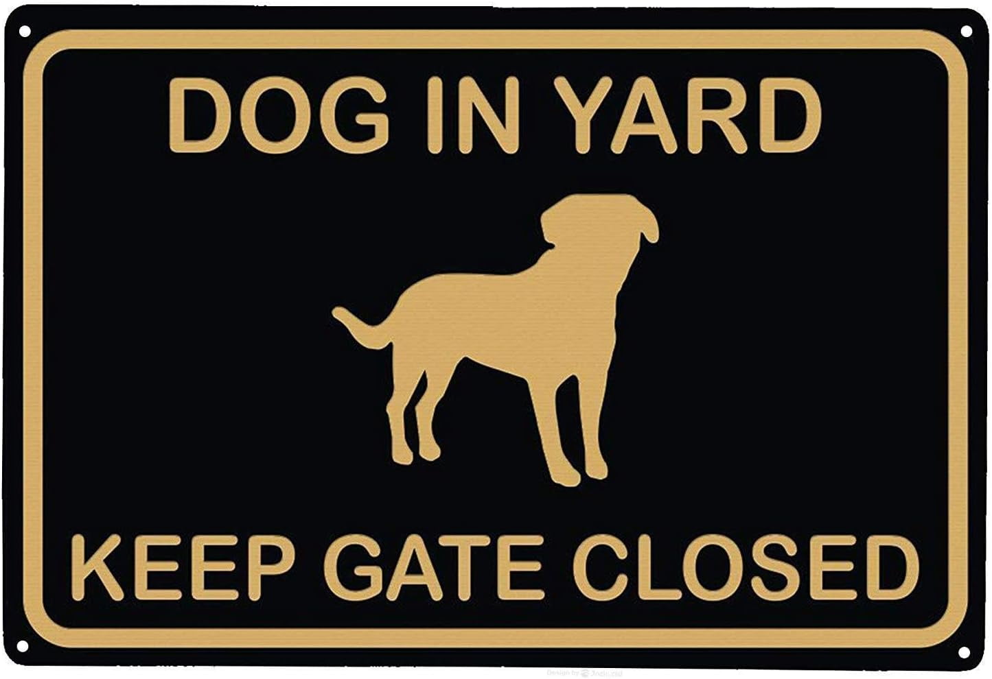 Personalized Guard Dog Flag Sign - Best Gift  Idea For Dog Lovers - Please Keep Gate Closed - 32E5WM main image 1
