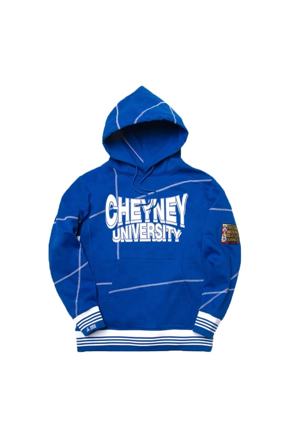 Cheyney University Heavyweight HBCU Pride Hoodie, Men's Retro Pullover with Contrast Stitching