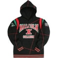 thumbnail image 1 of AACA Malcolm X College Heavyweight Hoodie, Men's Retro 90s Style Color Block Graphic Pullover Sweatshirt, 1 of 6