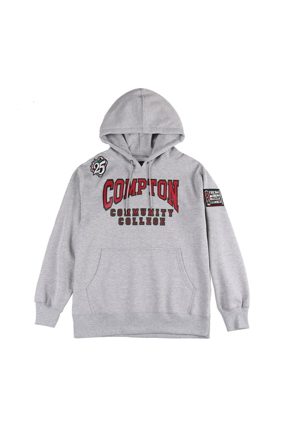 Men African American College Alliance Compton Community College Pullover Hoodie Heather Grey