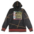 thumbnail image 1 of AACA Men's Varsity Patch Hoodie, Colorblock Pullover Sweatshirt for HBCU Pride, Black, 1 of 7