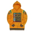 thumbnail image 1 of AACA Men's Varsity Patch Hoodie, Colorblock Pullover Sweatshirt for HBCU Pride, Gold/Black Line, 1 of 7