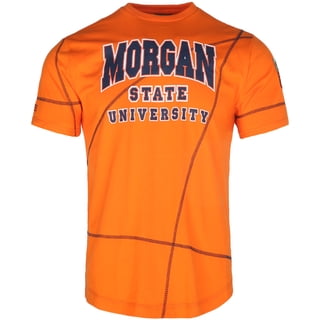 AACA Morgan State University Bears Mens Heavyweight T-Shirt Retro 90s HBCU Streetwear Contrast Stitch, Orange