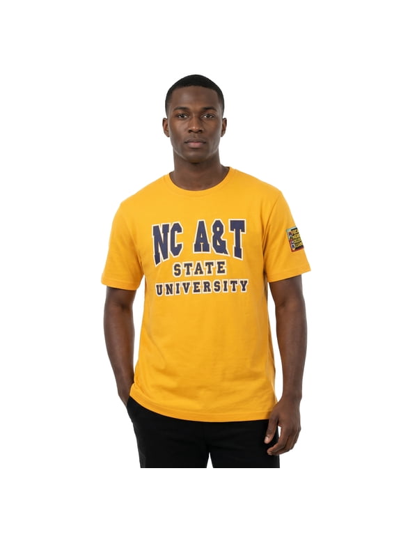 AACA North Carolina A&T State University Aggies Mens Heavyweight T-Shirt Retro 90s HBCU Streetwear, Gold