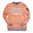 thumbnail image 1 of AACA Prairie View A&M University PVAMU Panthers Mens Heavyweight Fleece Crewneck Sweatshirt 16oz Retro 90s Varsity Style, Butterrum, 1 of 5