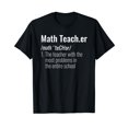 AACDMGG Funny Math Teacher Definition Most Problems Gift T Shirt