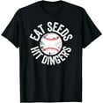AADGHDL EAT Seeds hIT Dingers Funny Baseball Women's Tee,Trendy Graphic