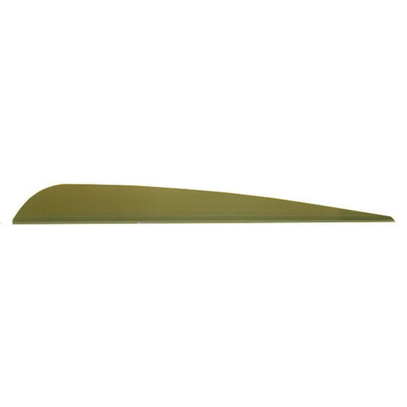 AAE TRAD40ODG50 Trad Green 4" Archery Arrow Vanes (50 Pack)