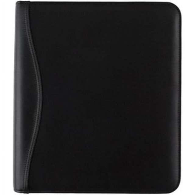 AAG Leather Zipcase Folio Binder Set, Black
