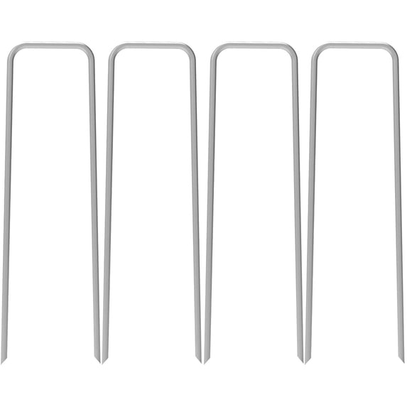 AAGUT 100 Pack Landscape Staples 12β 11 Gauge Stakes, Galvanized Garden Staple U-Shaped Pins, Landscaping Staples