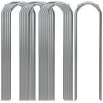thumbnail image 1 of AAGUT 16 Pack Garden Landscape Staples 6 Inch Soaker Hose Stakes 11 Gauge Drip Line Irrigation Stakes Water Hose Hooks Galvanized Lawn U Pins Sod Nails, 1 of 8