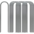 AAGUT 16 Pack Garden Landscape Staples 6 Inch Soaker Hose Stakes 11 Gauge Drip Line Irrigation