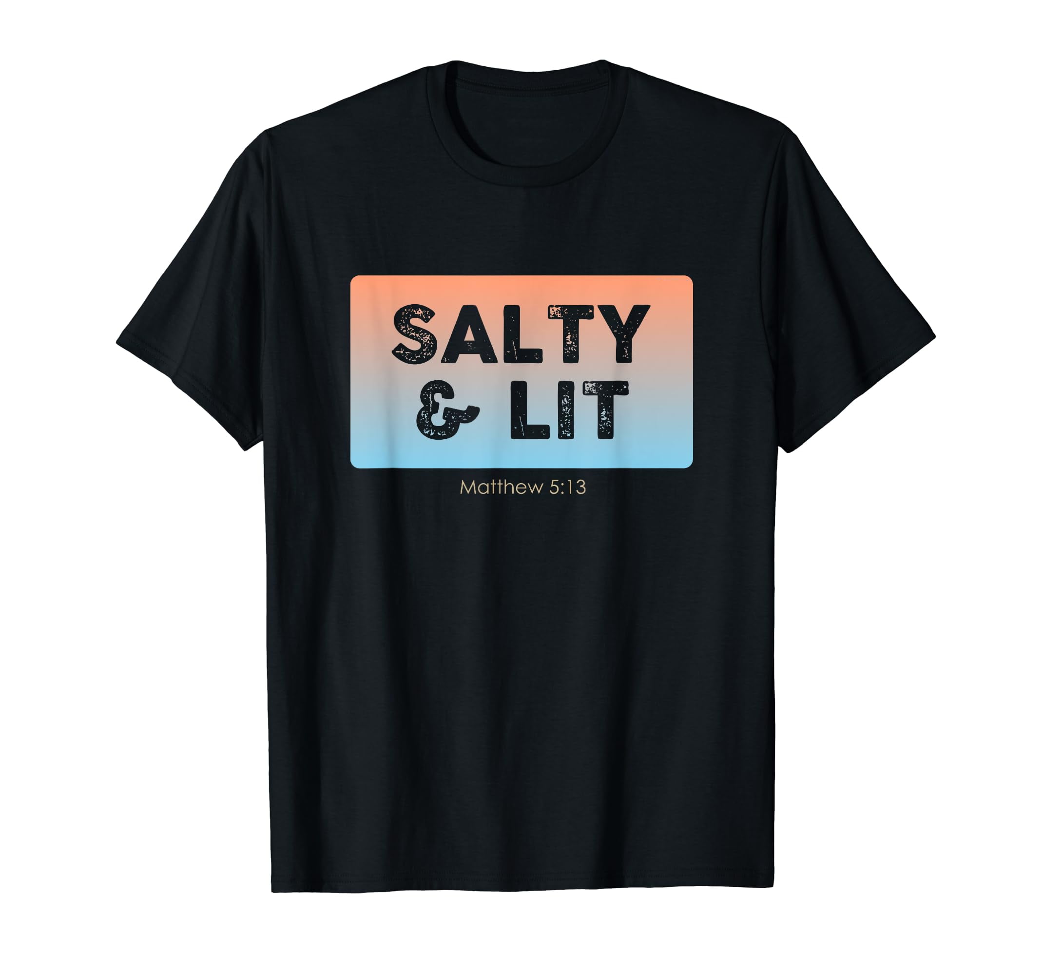 AAGZSL Funny Christian Gift Salty & Lit tees,Trendy Graphic women's t