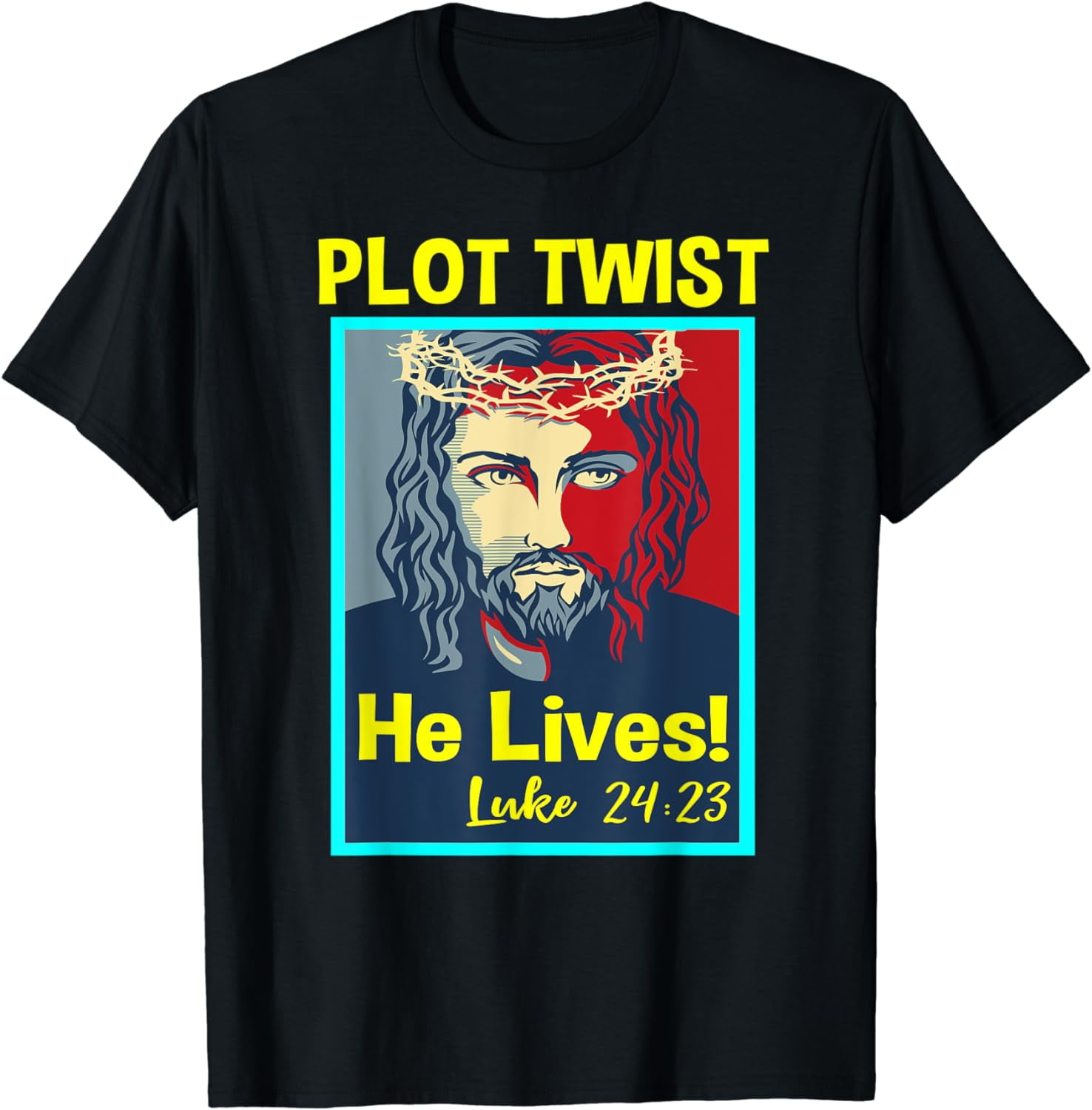 AAGZSL Jesus Plot Twist He Lives Easter Gifts for Men Women tees,Trendy