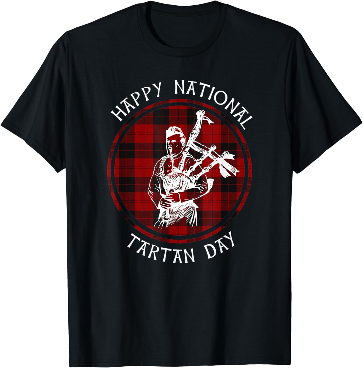 AAGZSL National Tartan Day Plaid Scotland Bagpipes Funny Gift tees ...