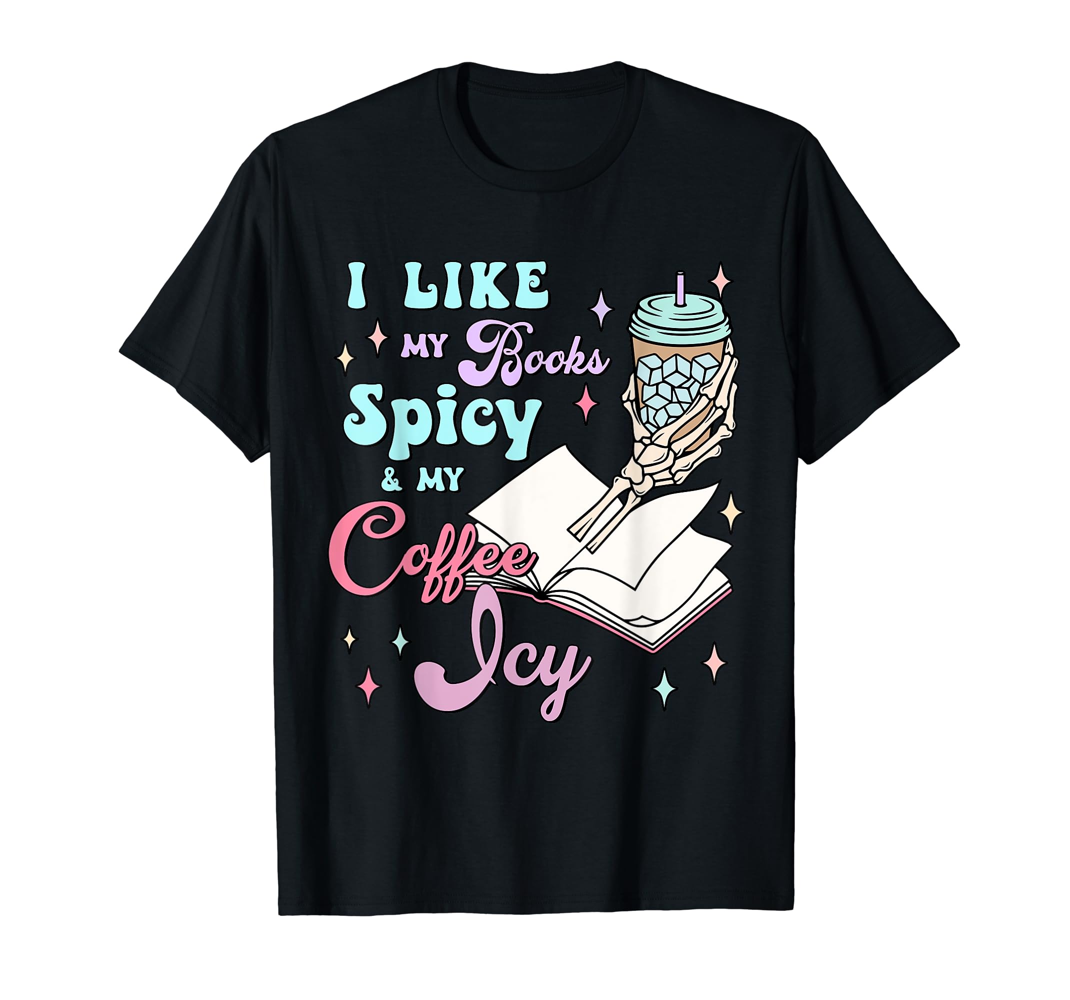 AAKMKYQ Books Spicy & Coffee Icy tees,Trendy Graphic women’s t shirts
