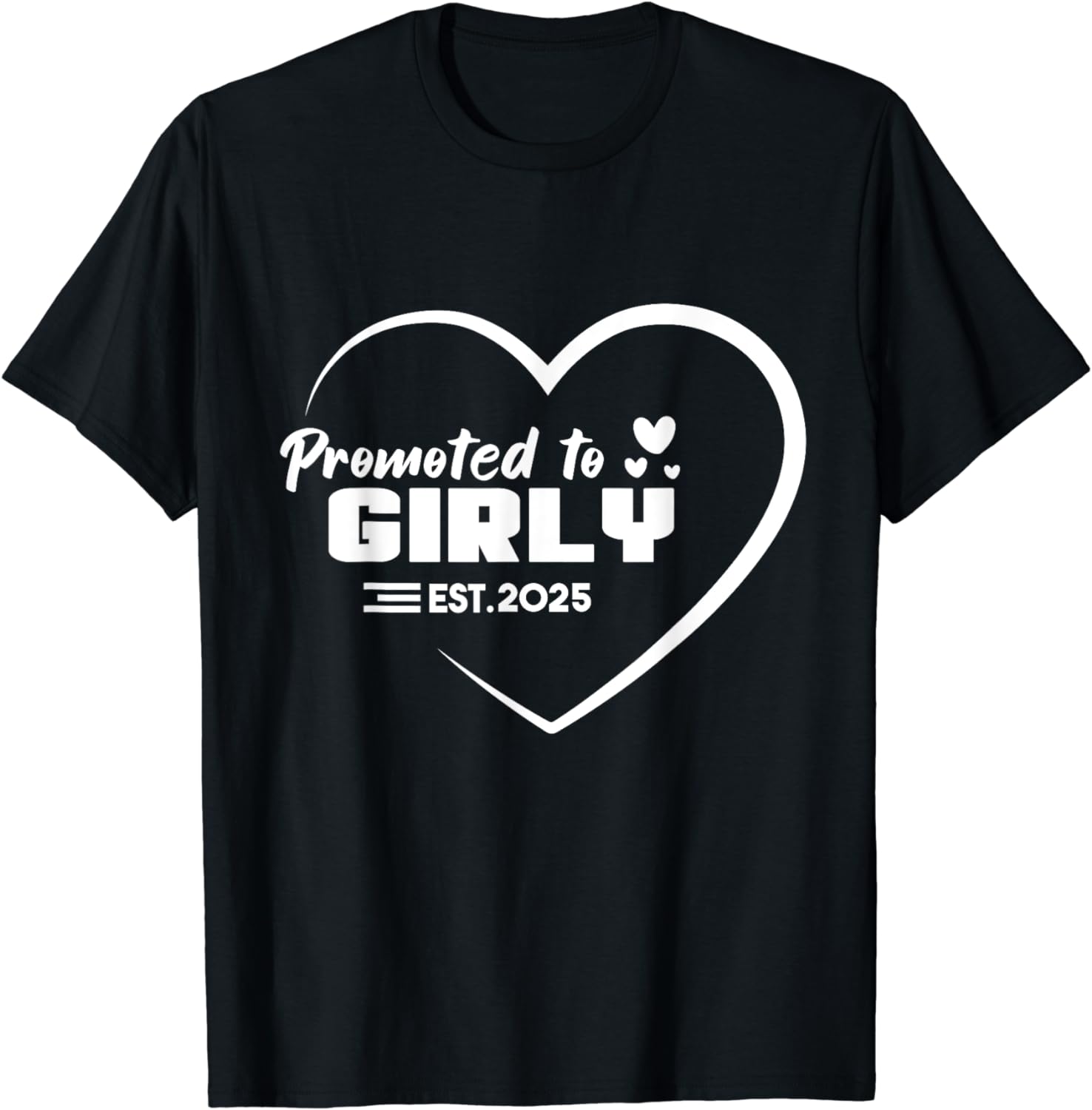 AAKMWHZC Promote To Girly Sister EST. 2025 Family,quality polyester T