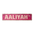 thumbnail image 1 of AALIYAH Vintage Aluminum Street Sign Childrens Name Room Metal Sign rustic metal tin | Indoor/Outdoor |  18" Wide, 1 of 4