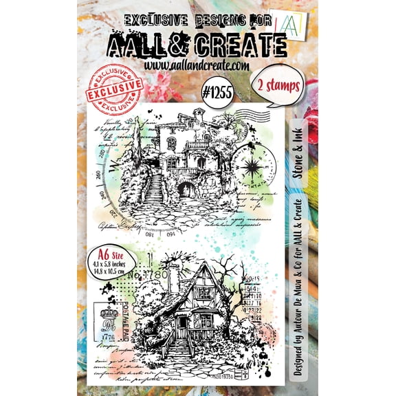 AALL And Create A6 Photopolymer Clear Stamp Set-Stone & Ink