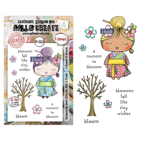 AALL And Create A7 Photopolymer Clear Stamp Set-A Moment To Blossom