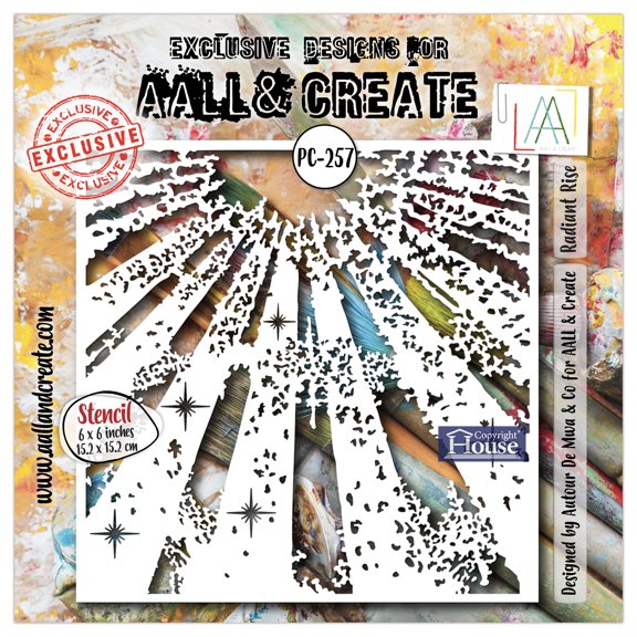 AALL And Create Stencil 6"X6"-Radiant Rise