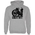 thumbnail image 1 of AAMRR is Road Racing Vintage Mens Hoodie Heather Grey X-LG, 1 of 2