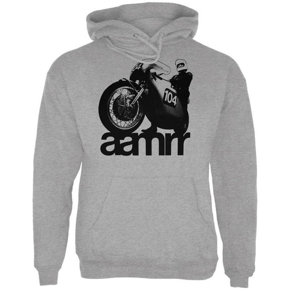 AAMRR is Road Racing Vintage Mens Hoodie Heather Grey X-LG