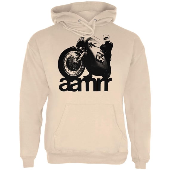 AAMRR is Road Racing Vintage Mens Hoodie Sand LG