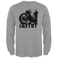 thumbnail image 1 of AAMRR is Road Racing Vintage Mens Long Sleeve T Shirt Heather X-LG, 1 of 2