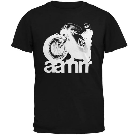 AAMRR is Road Racing Vintage Mens T Shirt Black X-LG