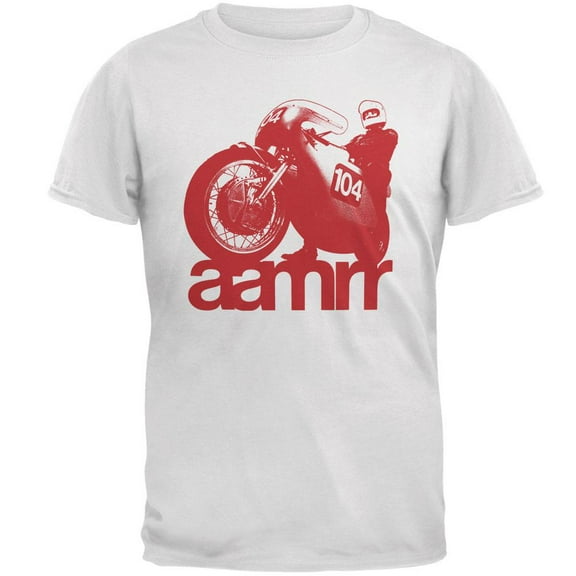 AAMRR is Road Racing Vintage Mens T Shirt White SM