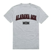 AAMU Alabama A&M University Bulldogs College Mom Womens T-Shirt Heather Grey Small