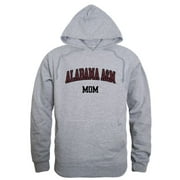 AAMU Alabama A&M University Bulldogs Mom Fleece Hoodie Sweatshirts Heather Grey Small