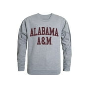 AAMU Alabama A&M University Game Day Crewneck Pullover Sweatshirt Sweater Heather Grey