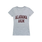 AAMU Alabama A&M University Game Day Women's Tee T-Shirt Heather Grey