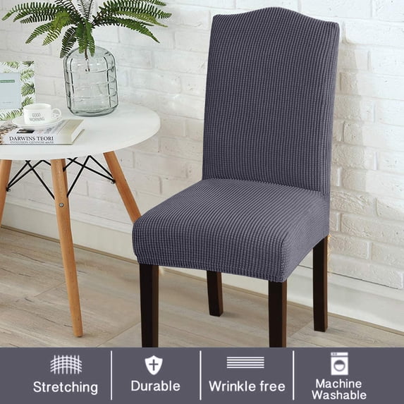 AAOMASSR 2 Pack Dining Room Chair Covers Stretch Dining Chair Slipcover Parsons Chair Covers Chair Furniture Protector Covers Removable Washable Chair Cover for Dining Room, Hotel, Ceremony
