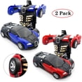 thumbnail image 1 of AAOMASSR 2 Pack Robot Car Toy 2 in 1 Deformation Car for Kids Boys Playing Best Christmas Birthday Gifts for 4 5 6 7 8 Year Old Girls Boys, 1 of 7