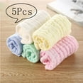 thumbnail image 1 of AAOMASSR 5 Pack 12x12" Baby Muslin Washcloths, Natural Muslin Cotton Baby Wipes, Soft Newborn Baby Face Towel and Muslin Washcloth for Sensitive Skin, 1 of 8