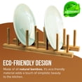 thumbnail image 1 of AAOMASSR Bamboo Dish Rack Plate Organizer for Kitchen Organization and Storage, 1 of 4