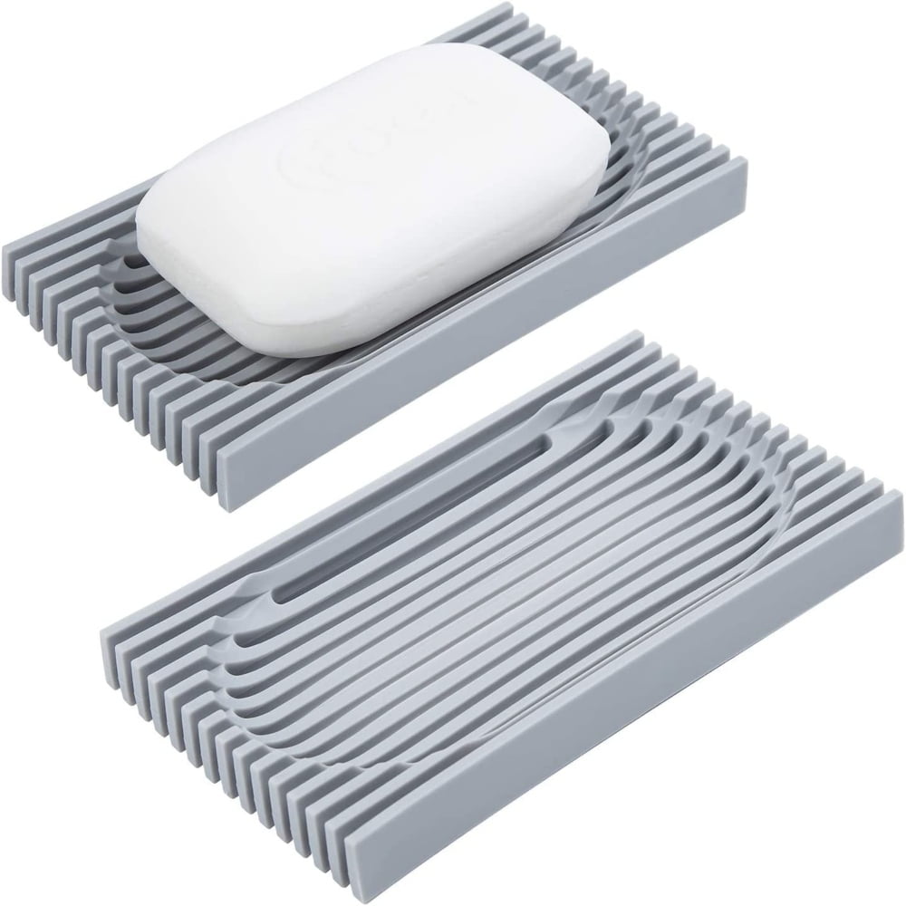 2 Pack Soap Holder Self Draining For Baths