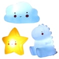 thumbnail image 1 of AAOMASSR Cartoon Creative Night Light Doll Bedroom Decoration, Cute Fun Modeling (Big Yellow Star + Blue Cloud + Dragon Baby), 1 of 7