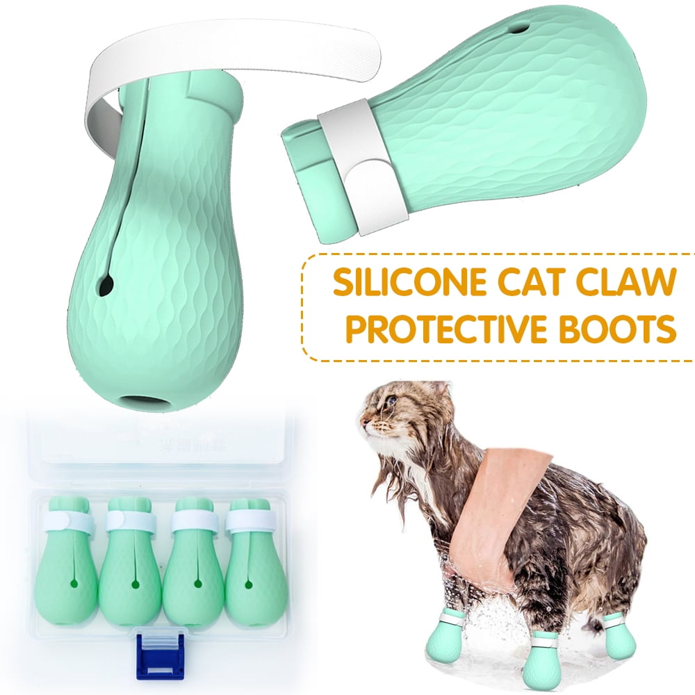 AAOMASSR Cat Claw Covers Antibiting Bath Washing Cat Claw Cover Cut