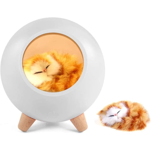 AAOMASSR Cat Lover Gifts for Women, Cat Night Light for Wife Mom Teen Girls,Cute Cat House Birthday Gifts(White).