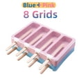 thumbnail image 1 of AAOMASSR Ice Cream Mold Ice Cube Tray Popsicle Barrel Mold Dessert Ice Cream Popsicle with Stick Lid Creative Kitchen Tool (8 Grids), 1 of 5