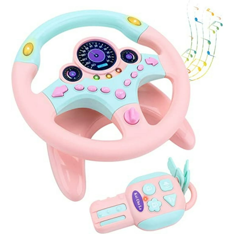 Kids back seat steering wheel 2025