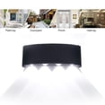 thumbnail image 1 of AAOMASSR Modern Outdoor LED Wall Light 8W 8 LEDs Warm-White Light Directional 8-Light Up and Down Waterproof Sconce Porch Black Metal Matte Wall Lamp for Hotels Yards Doorways Garden Pathway, 1 of 5