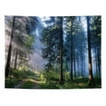 thumbnail image 1 of AAOMASSR Nature Forest Trail Tapestry, 3D Printed Wall Art Hanging Bedroom Living Room Dorm Decor, 51 x 59 inches, Green, 1 of 2