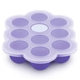 thumbnail image 1 of AAOMASSR Silicone Baby Food Freezer Tray with Clip Lid, Perfect Storage Container for Homemade Baby Food, 1 of 5