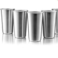 thumbnail image 1 of AAOMASSR Stainless Steel Pint Cups, Set of 5, 16 Oz Metal Cups For Drinking Made of Food Grade Quality, BPA Free, Shatterproof SS Tumblers Perfect for Camping, Picnics, Indoor & Outdoor Use, 1 of 6