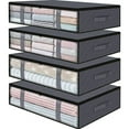 thumbnail image 1 of AAOMASSR Storage Bins Clothes Storage, Foldable Blanket Storage Bags, Under Bed Storage Containers for Organizing, Clothing, Bedroom., 1 of 1
